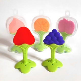 Gặm nướu trái cây silicon mềm kèm hộp nhựa