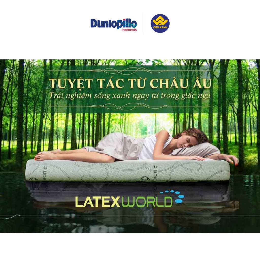Đệm cao su Dunlopillo Latex World Pure dày 20cm