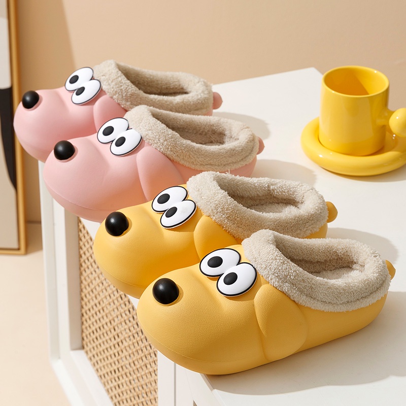 Dép bông đi trong nhà cute, dép lông đi trong nhà hình con vật dễ thương nhiều màu homez.store