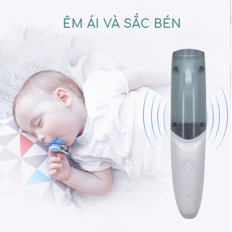 Tông Đơ Cắt Tóc Cho Bé Hút Tóc Tự Động, Tông Đơ Cắt Tóc Cho Bé Sơ Sinh Cao Cấp Misuta Luddy baby