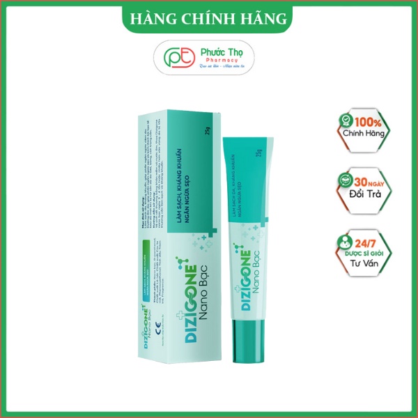 Dizigone Nano Bạc – Kháng khuẩn vượt trội, tái tạo da, ngăn ngừa sẹo