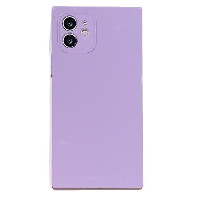 Ốp Điện Thoại Viền Vuông Màu Kẹo Huỳnh Quang Cho Iphone 14 12 13 11 Pro X / XS Max XR 7 8 14plus