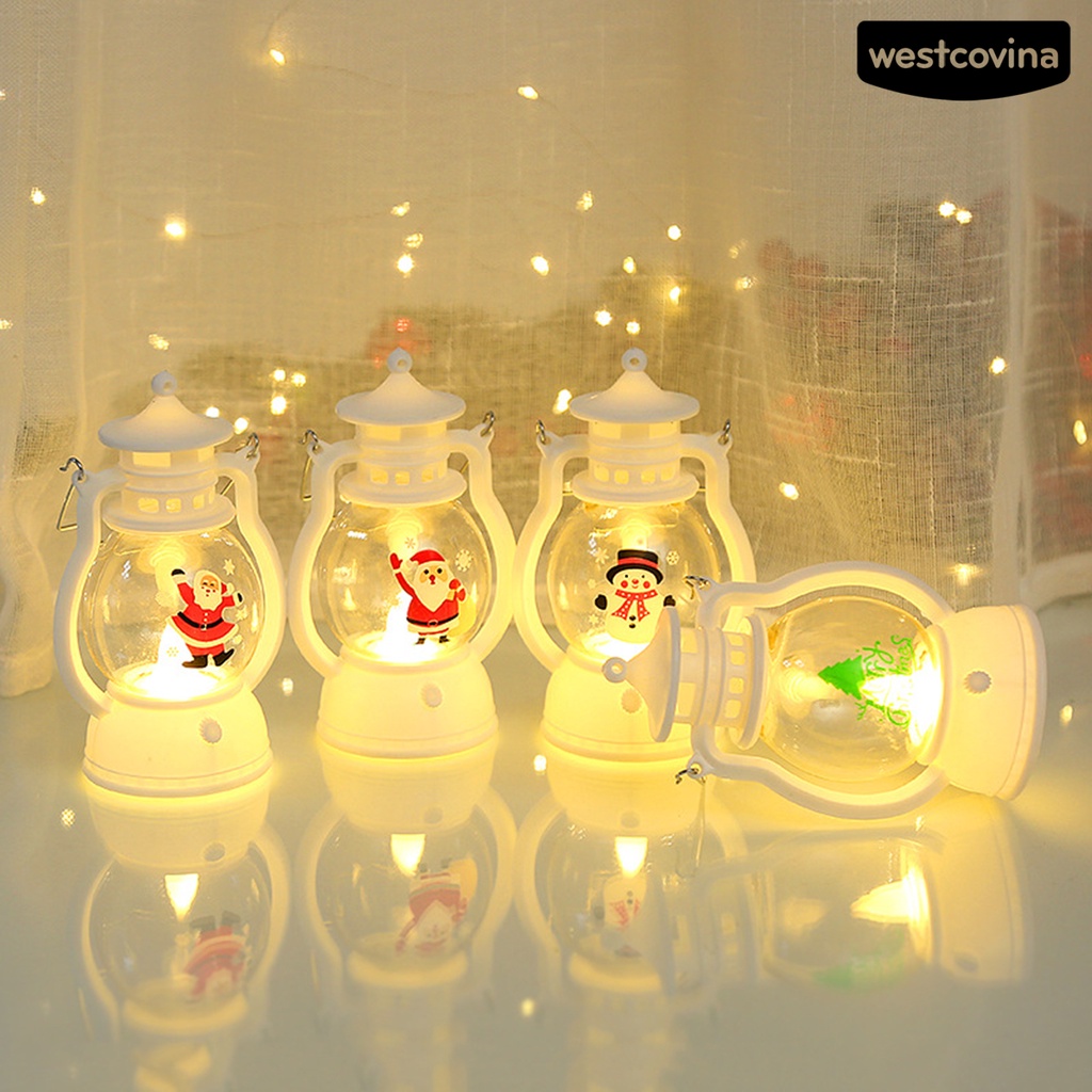 [Hot]☃Đèn Lồng LED Trang Trí Giáng Sinh Tiết Kiệm Năng Lượng