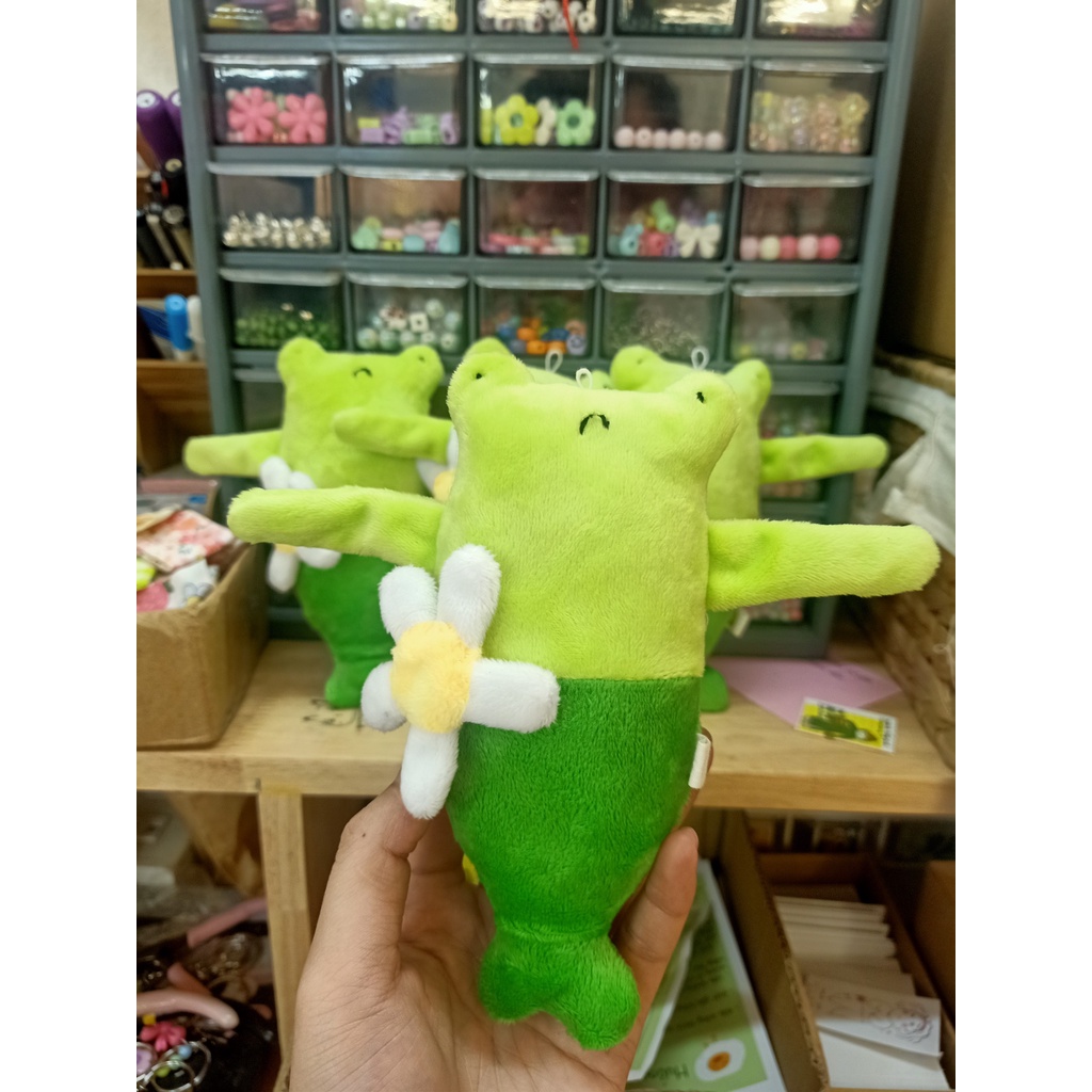 Móc Khóa Cá Nhái Đáng Yêu 16cm - Gấu Bông Đình May