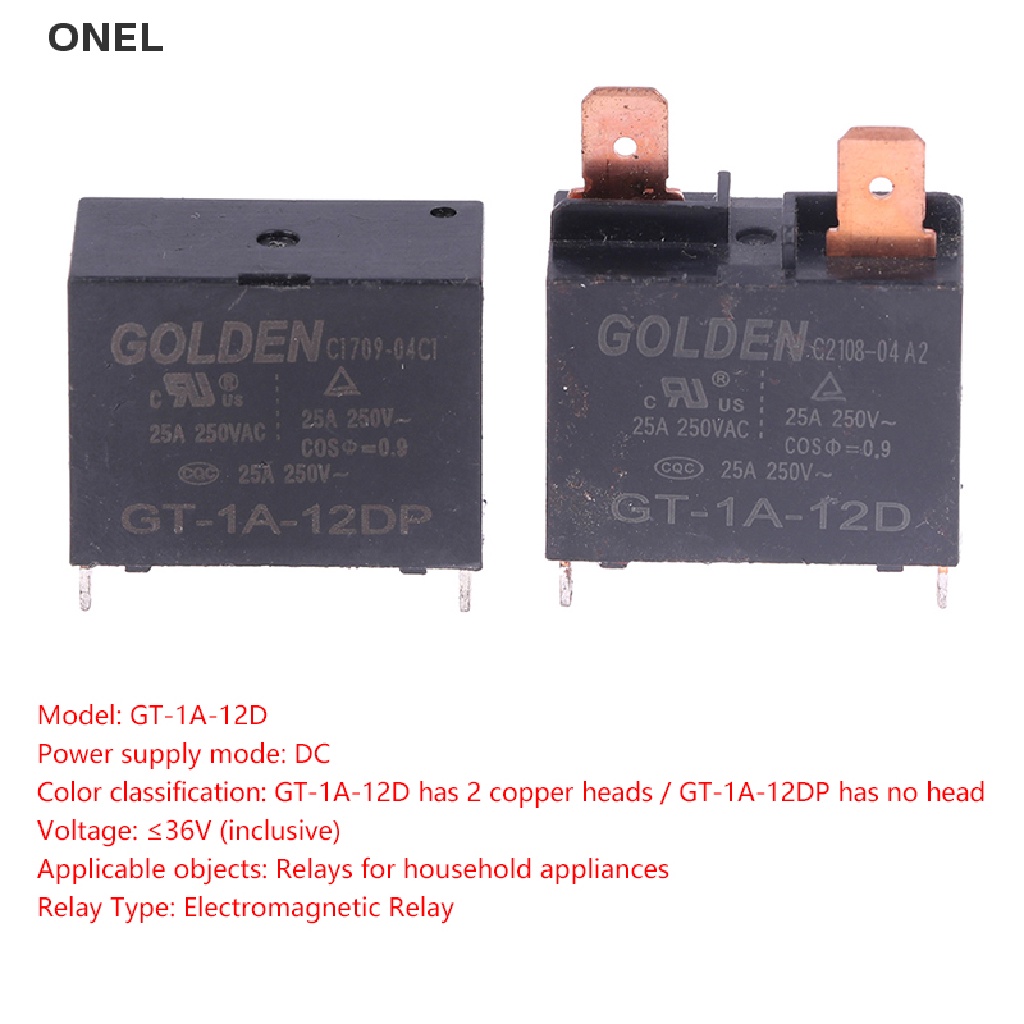 Rơ Le 12V 25A my Máy Điều Hòa Không Khí GT-1A-12D / GT-1A-12DP