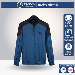  Áo thể thao nam Fasvin AC22519.SG cổ tàu chất Melanger vải mềm mại co giãn thoải mái. 
