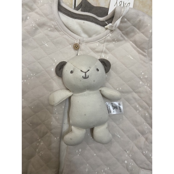 Set bộ Georege dài dày tay kèm gấu bông làm quà tặng siêu đẹp cho bé