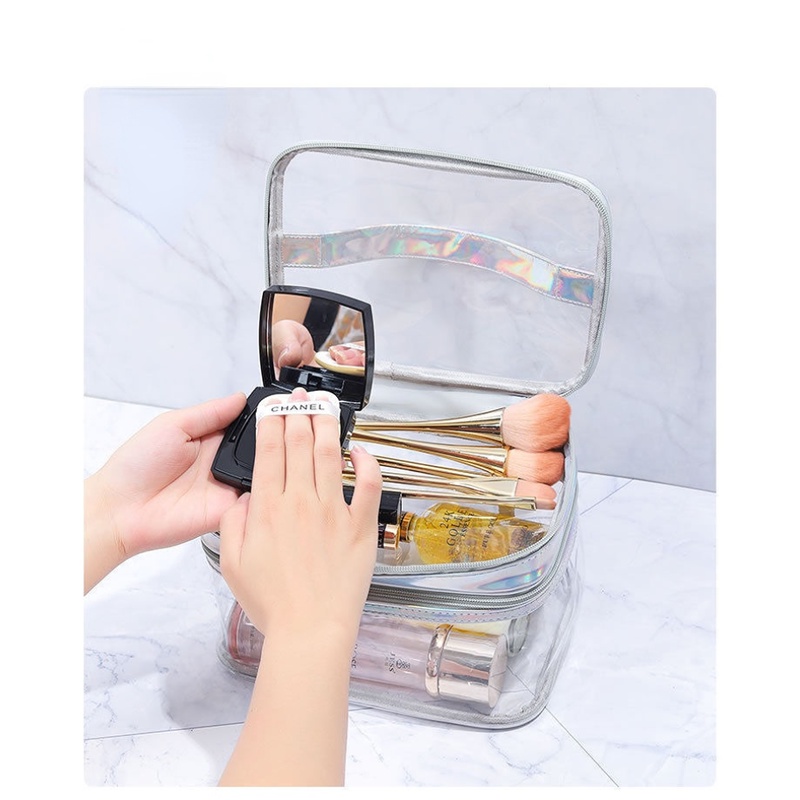 Túi Đựng Mỹ Phẩm Trong Suốt Chống Thấm Nước Tiện Dụng Khi Đi Du Lịch