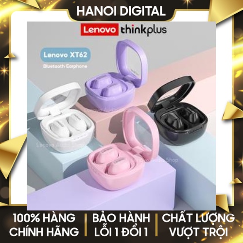 Tai nghe bluetooth LENOVO XT62 TWS không dây có micro