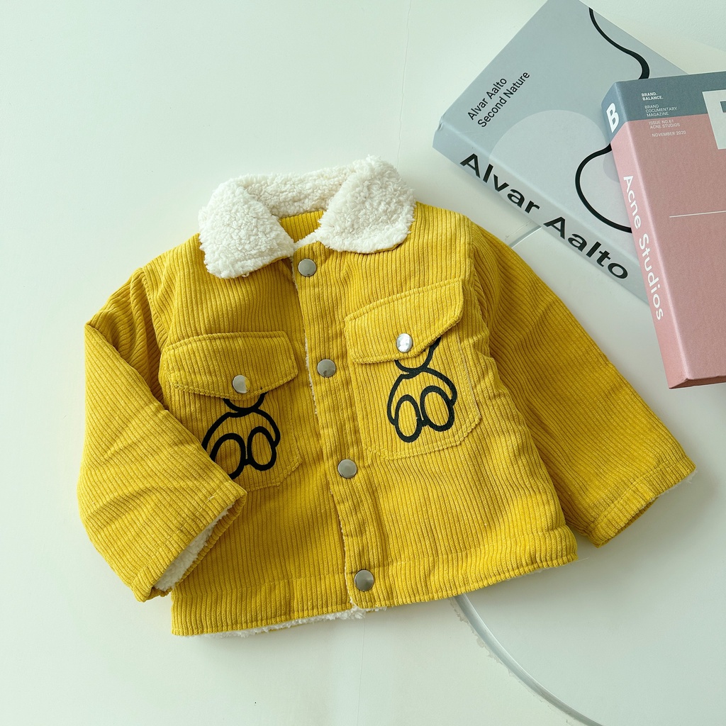 Áo Khoác Nhung Lót Lông Cho Bé Trai _ Bé Gái Từ 7-27kg Có Mùa Đông Ấm Áp MINKYSUN