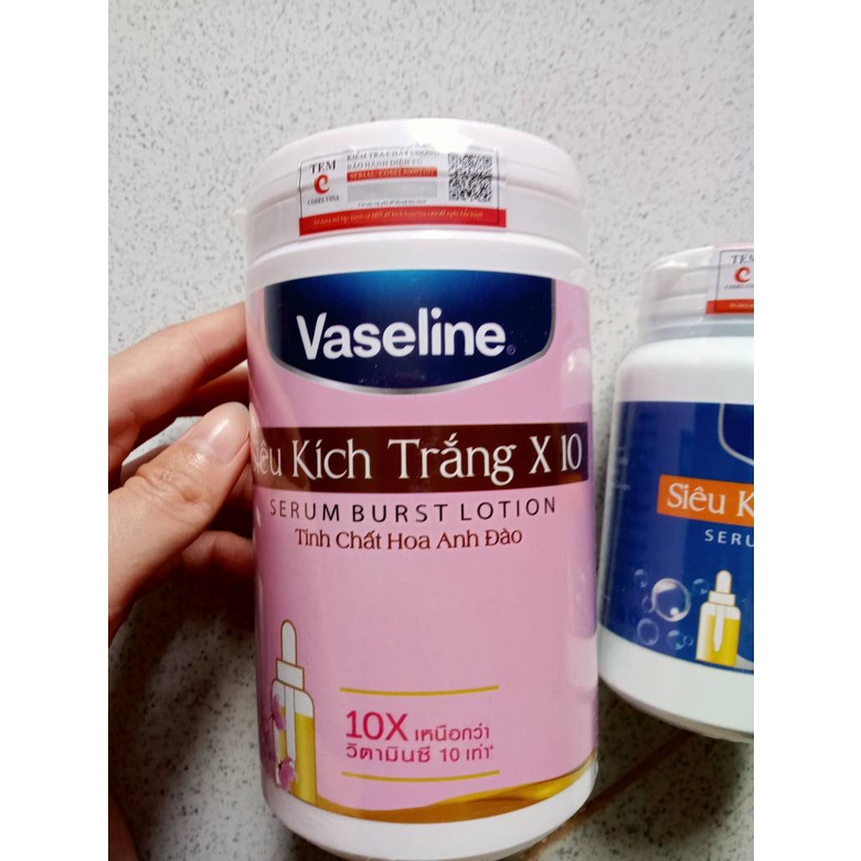 Kem Body Kích Trắng Vaseline Hồng 500gr S