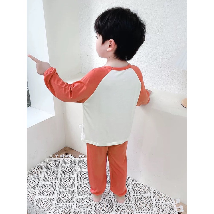 Bộ quần áo trẻ em dài tay Minky Mom Gấu Bông cho bé trai bé gái, vải thun lạnh siêu co giãn, mềm mịn 7-27kg