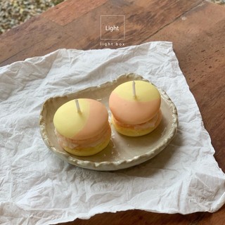 Nến Thơm Trang Trí Hình Bánh Macaron thủ công
