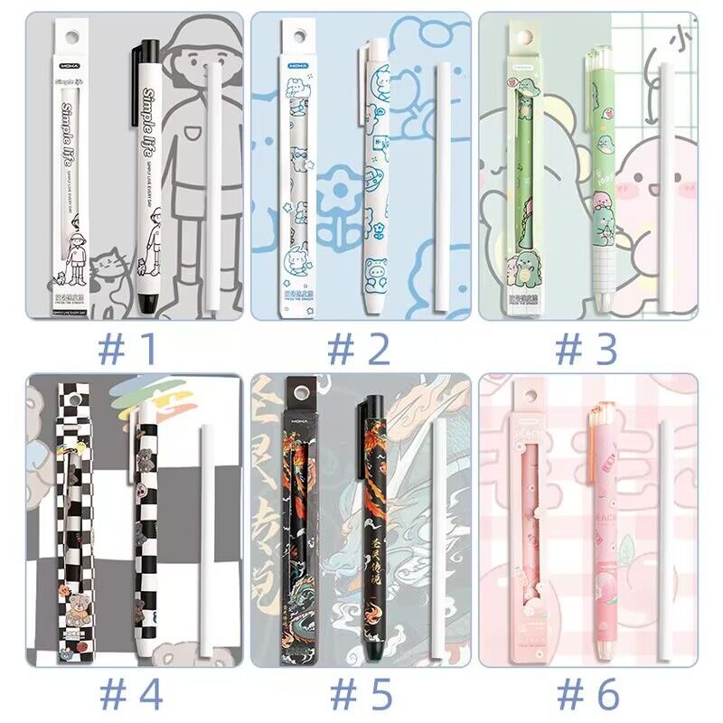 Cục Tẩy Dạng Nhấn Hình Hoạt Hình Dễ Thương Chống Bụi Bẩn Có Thể Thay Thế Được