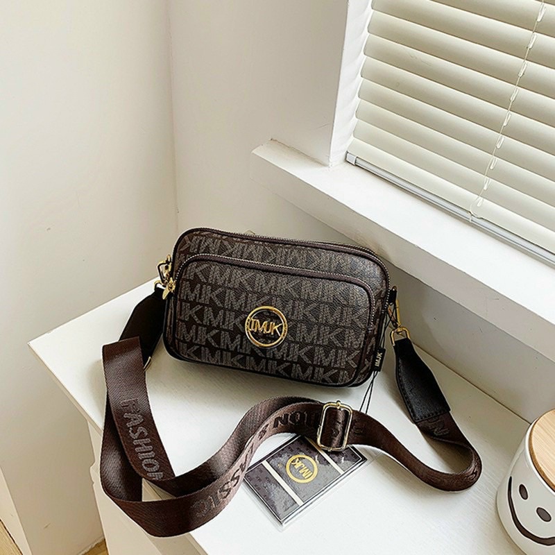 Túi xách ba ngăn MK dây đeo bản to, túi đeo chéo, túi đeo vai thời trang