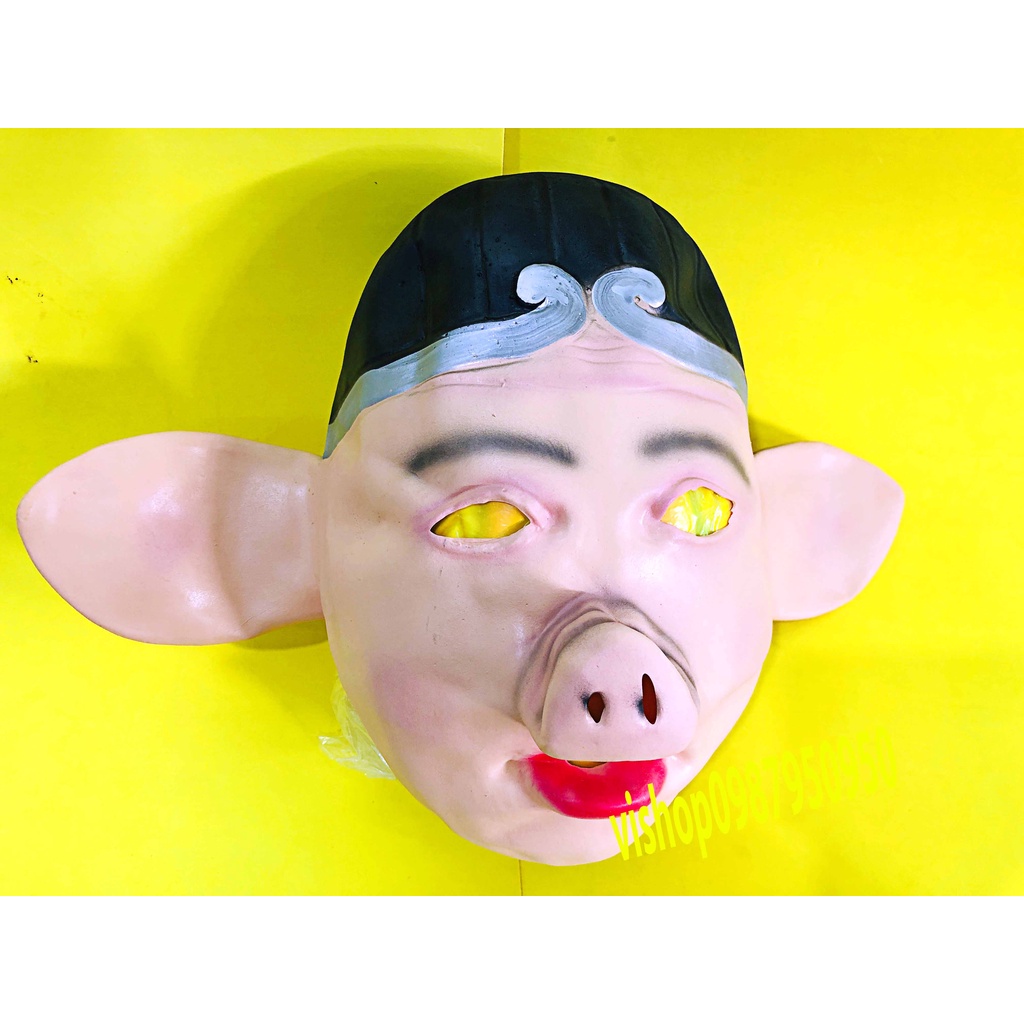 Mặt nạ hóa trang Chư Bát Giới phiên bản da cao su giống thật