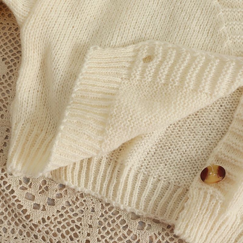 IELGYÁo cardigan Dệt Kim Cổ Chữ v Màu Sắc Tươi Tắn Phong Cách Hàn Quốc Cho Nữ