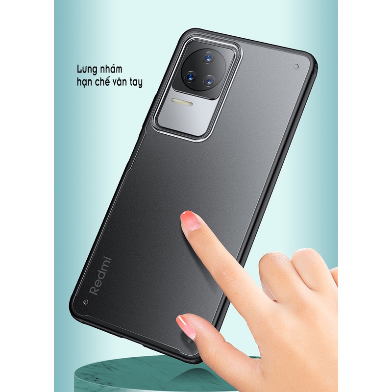 Ốp lưng cho Xiaomi Poco F4 - Redmi K40S, nhám viền màu WLONS - Hàng nhập khẩu