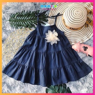 Đầm dây cho bé gái momrio kiểu maxi mdg0003