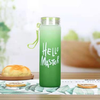 Bình nước thủy tinh Hello Master