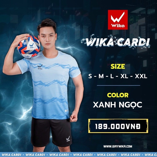 Bộ Đồ Đá Bóng Không Logo Chính Hãng Wika Cardi Màu Sắc Tươi Sáng Nổi Bật Kiểu Dáng Khỏe Khoắn Năng Động