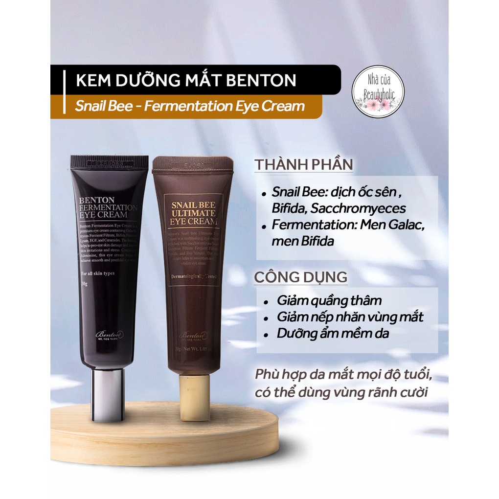 Kem dưỡng mắt BENTON EYE CREAM