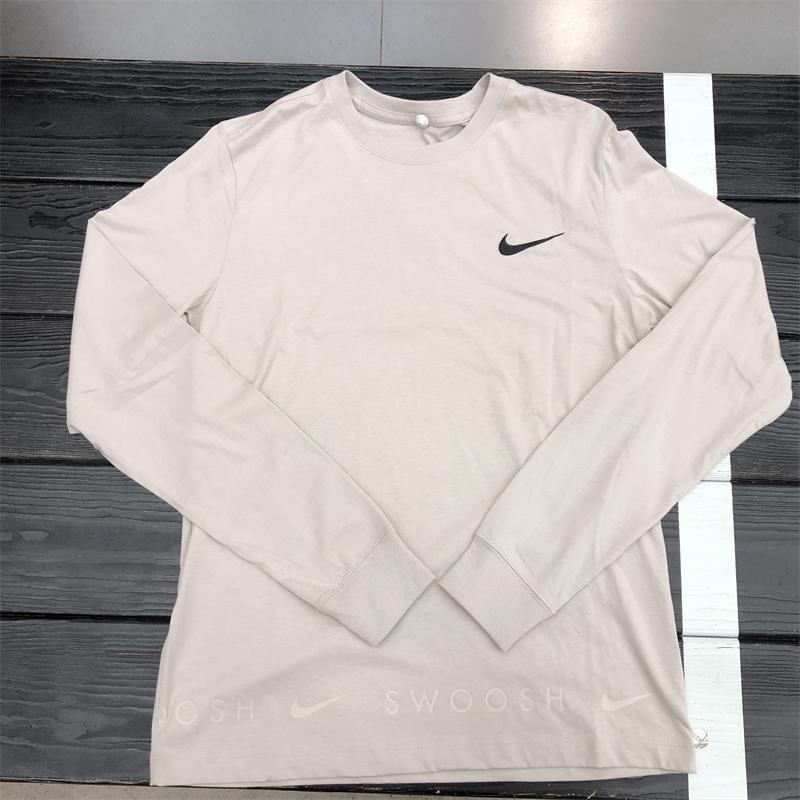 Nike Áo Thun cotton swoosh Cổ Tròn Dài Tay Thời Trang Thể Thao Dành Cho Nam 2023 dz3044