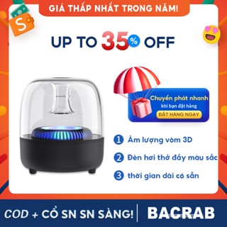 Loa bluetooth led tròn mini vi tính gia đình, trầm không dây âm thanh thời trang bass blutus  máy tính để bàn  bluetoot, Loa chiếu sáng RGB mờ cộng hưởng loa kéo , Âm thanh gia đình,  trong suốt 360 độ, bluetooth speaker
