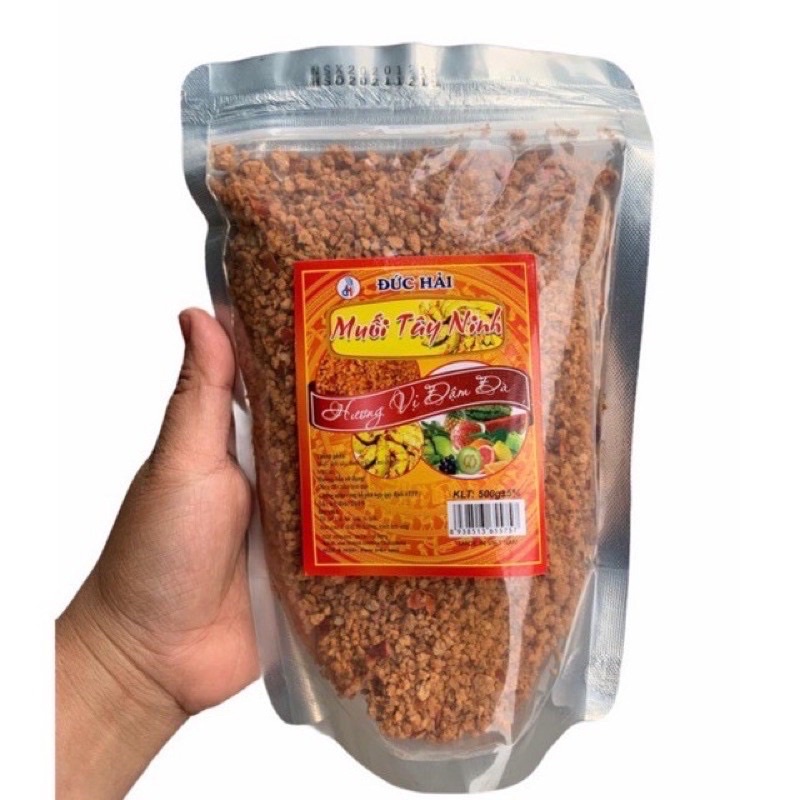 Muối tôm Tây Ninh túi zip 500g sp của công ty Đức Hải