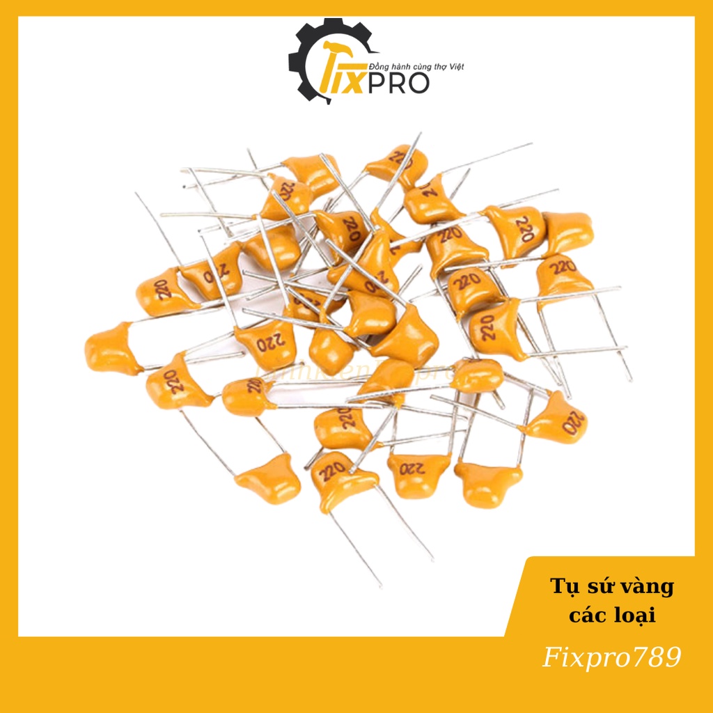 Tụ sứ vàng 50V 470 47pF 0.047nF chất lượng tốt (Túi 10c)