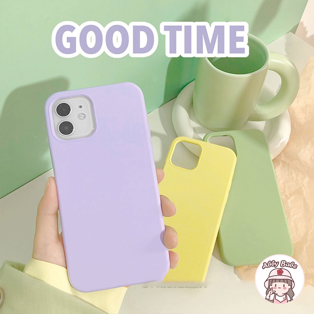 Ốp Điện Thoại Silicon TPU Mềm Mỏng Chống Va Đập Màu Kẹo Cho IPhone 14 Pro Max 11 7Plus 13 12 11 Pro Max X XS XR