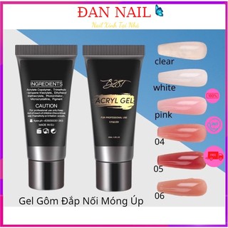 Gel gôm đắp nối móng úp tạo fom tuýp 30ml