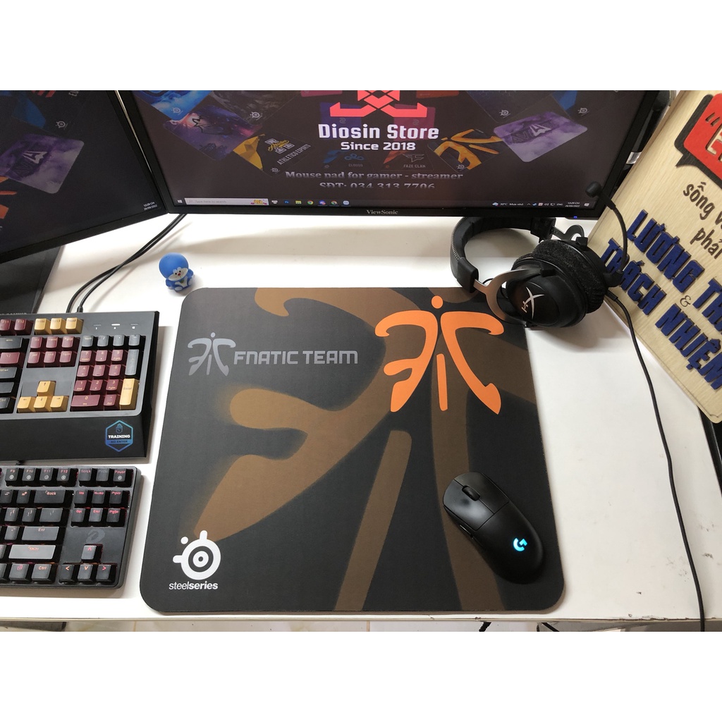 [45x40cm, dày 6mm] Lót Chuột Chất Lượng Fnatic  - Diosin Store