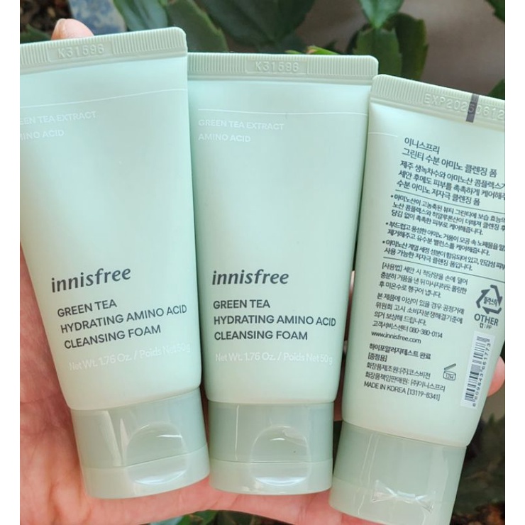 (Mẫu mới) Sữa rửa mặt trà xanh innisfree 150ml