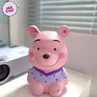 Tô tượng thạch cao gấu pooh size đại 20cm