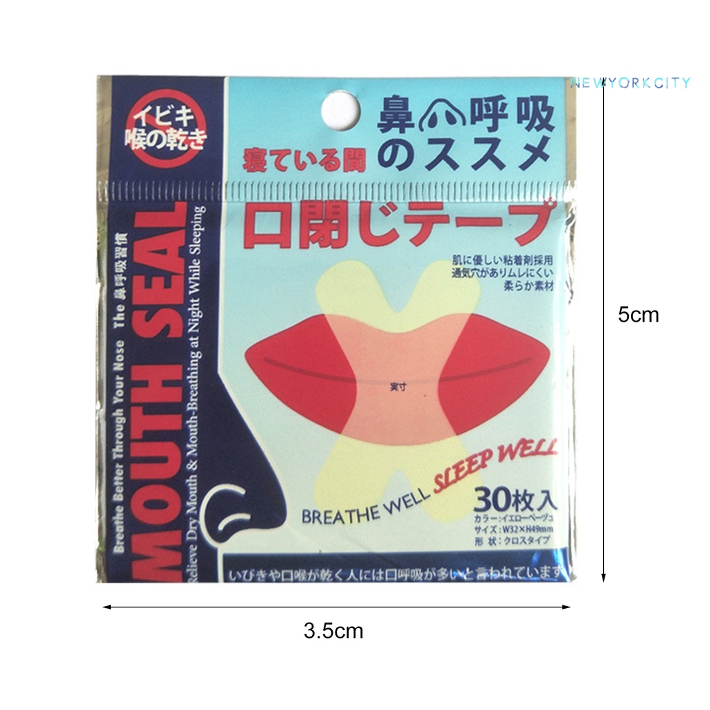 Bộ 30 Miếng Dán Mũi Chống Trượt Tự Dính Chăm Sóc Sức Khỏe Khi Ngủ