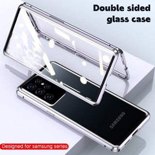 Xiaomi 15T 14T Pro Redmi Note 14 15 Pro 11S 11 Pro 4G 5G Vỏ điện thoại lật kính hai mặt nam châm từ tính Cản kim loại Full 360° Vỏ cứng bảo vệ