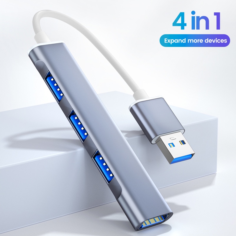 Hub Chia Cổng USB Type-C 3.0 4 Trong 1 Cho Laptop, Điện Thoại, Máy Tính Bảng