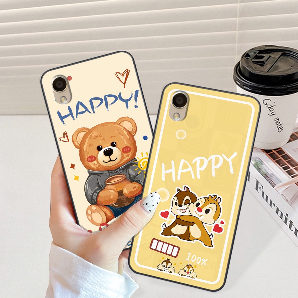 Ốp Oppo A37 / Neo 9 / F1 Plus in hình gấu vịt caro nhiều màu sắc ngộ nghĩnh dễ thương