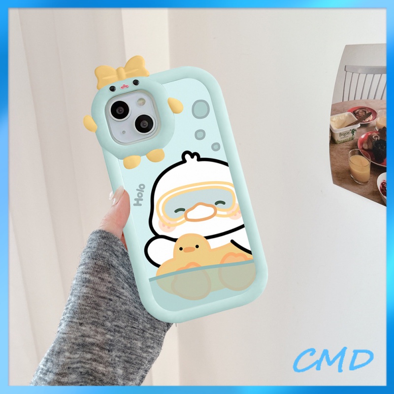Ốp lưng phone Vịt trắng đơn giản đáng yêu nơ camera hình vuông Cho Iphone 6 / 6S / 6splus / se / 7 / 7plus / 8 / 8plus / X / xs / xsmax / 11 / 12 / 13 / 14 / Plus / pro / pro max-5048