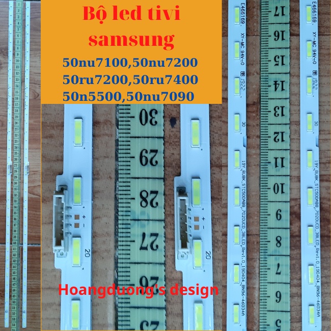 Thanh led tivi samsung 50nu7100,50nu7090,50nu7092,50ru7200,50nu7100,50n5500, mã bn96-46034a, -dthoangduong.