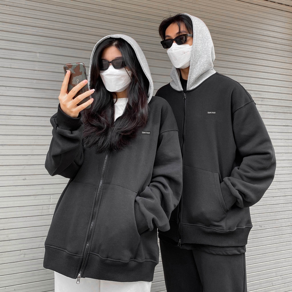 Áo Khoác OVERSIZE FRIENDS FOREVER ZIP HOODIE