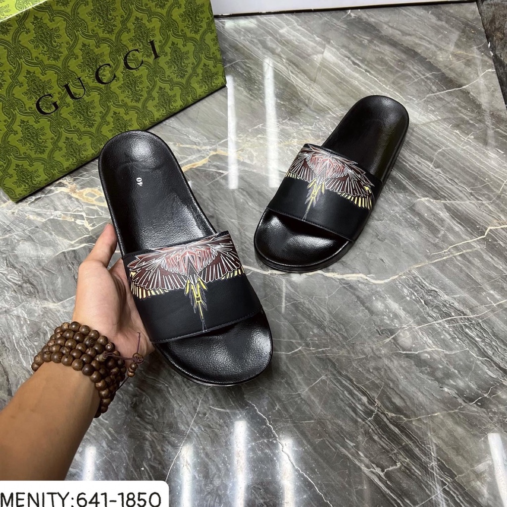 Dép Nam Quai Ngang BURLON Đen 2022