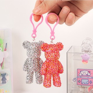 Set tự làm móc chìa khoá đính đá gấu bạo lực Bearbrick DIY handmade