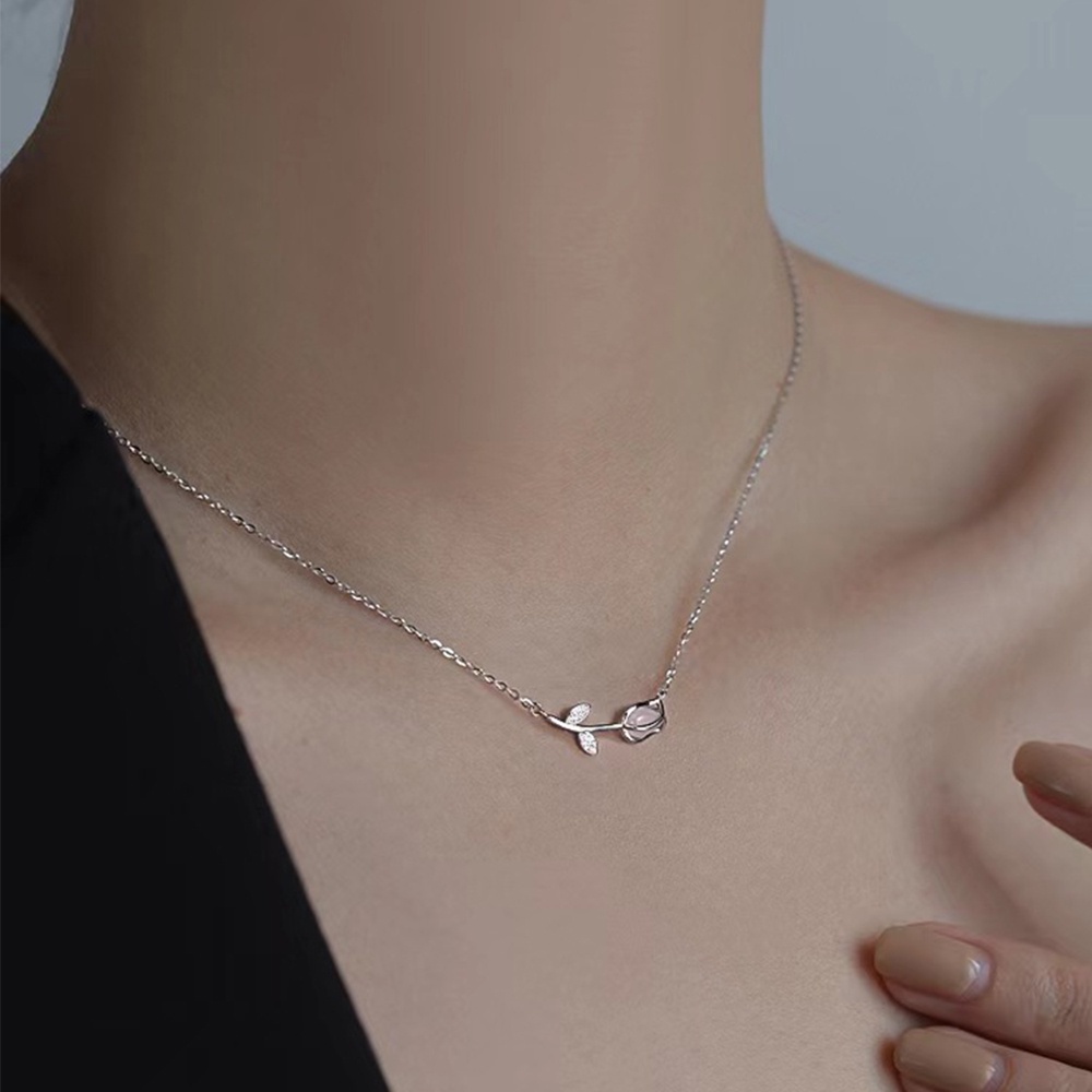 Vòng cổ Mặt Hoa Tulip Phong Cách Hàn Quốc Thanh Lịch Cho Nữ