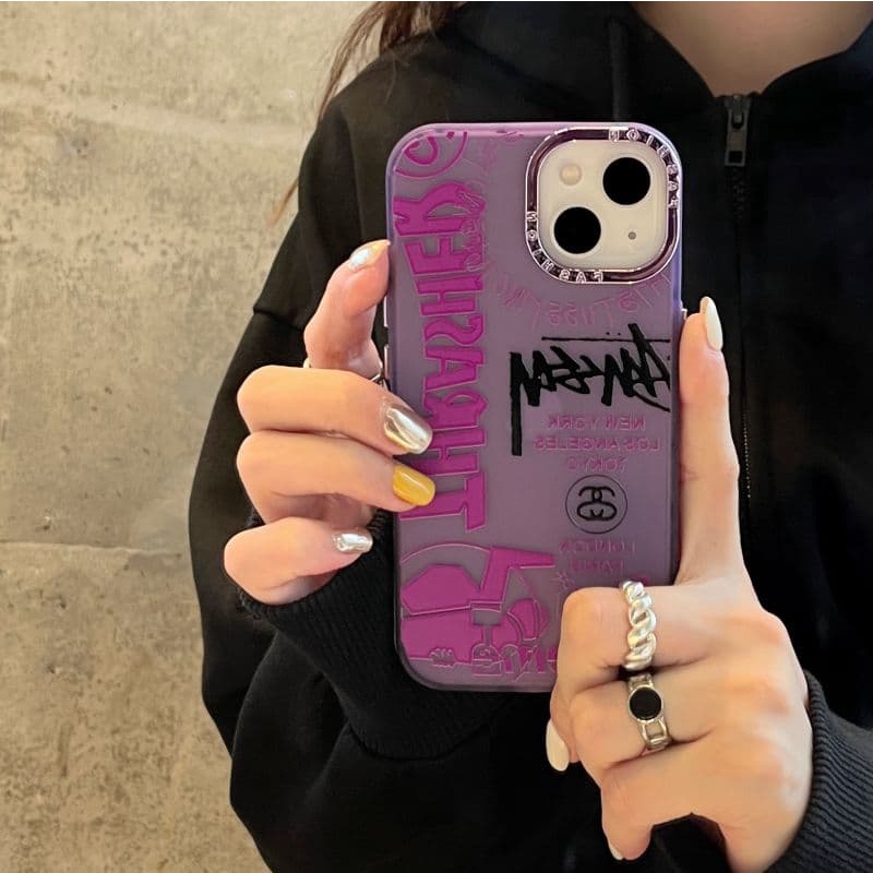 Ốp điện thoại họa tiết graffiti thích hợp cho IPHONE 14 PRO MAX 14 PLUS 13 PRO MAX 13 13PRO 11PROMAX 11 12PRO 12PROMAX