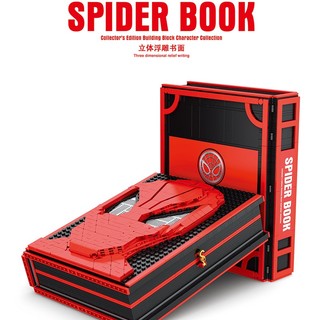 Mô hình sy 2461 cuốn sách bộ sưu tầm mini người nhện spider man book 1888 mảnh