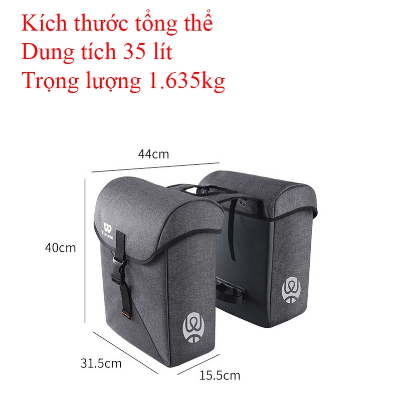 Túi treo xe đạp treo baga