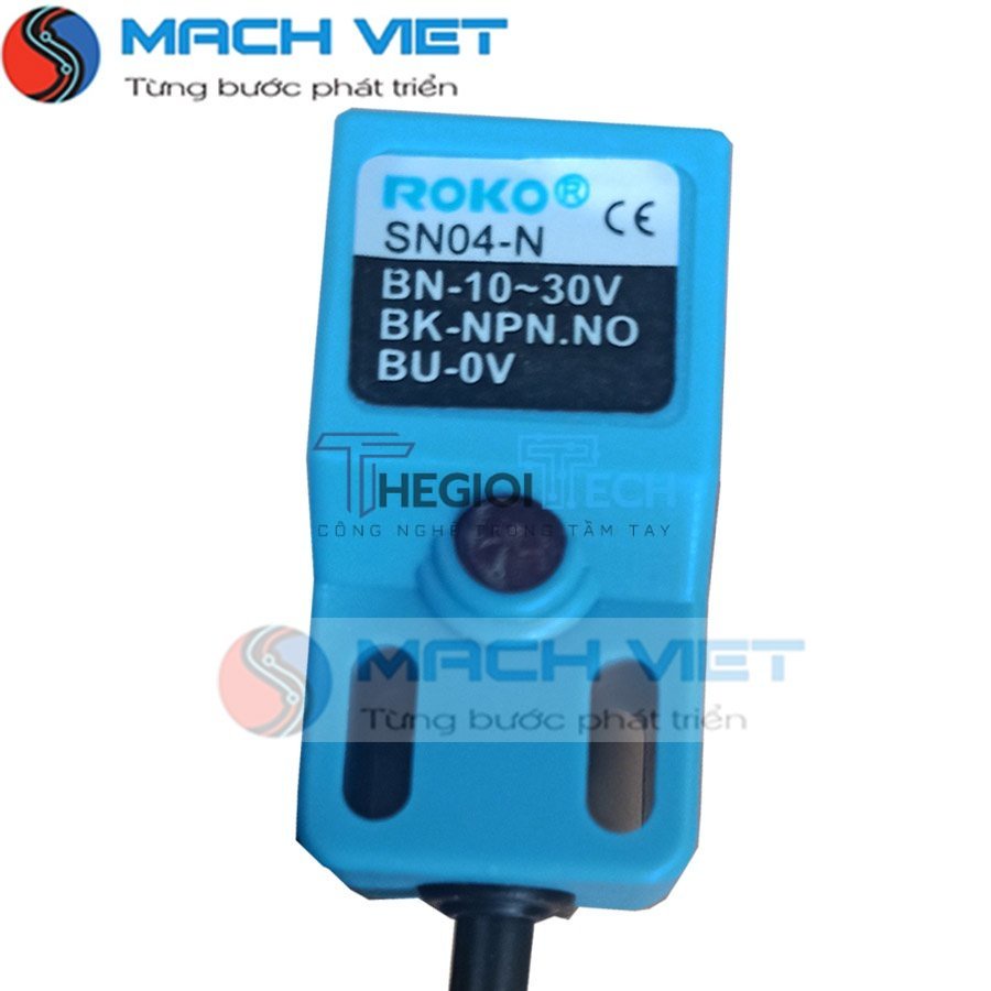 Cảm biến tiệm cận NPN vuông, cảm biến ROKO NPN SN04-N Giá rẻ - cảm biến vuông NPN