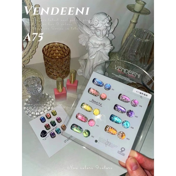 A75 A79 mắt mèo 9 màu tặng bảng màu